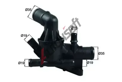 MAHLE Termostat chladiva MAO TH 54 80, TH 54 80