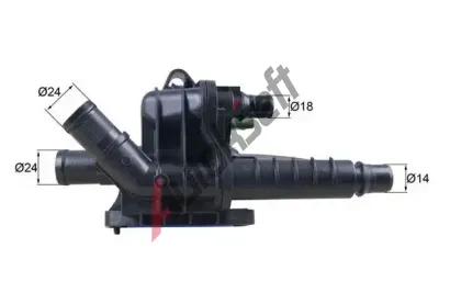MAHLE Termostat chladiva MAO TH 66 83, TH 66 83