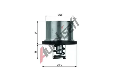 MAHLE Termostat chladiva MAO THD 1 86, THD 1 86
