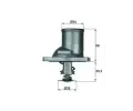 Termostat chladiva&nbsp;MAHLE&nbsp;&dash;&nbsp;MAO TI 1 83