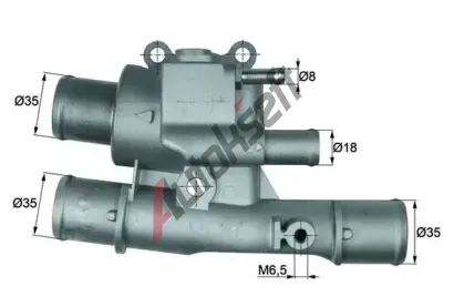 MAHLE Termostat chladiva MAO TI 123 88, TI 123 88