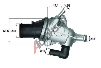 MAHLE Termostat chladiva MAO TI 125 88, TI 125 88