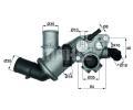 Termostat chladiva MAHLE ‐ MAO TI 129 75