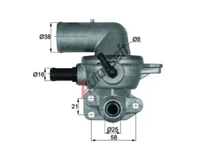 MAHLE Termostat chladiva MAO TI 133 88D, TI 133 88D MAHLE Termostat chladiva MAO TI 133 88D, TI 133 88D
