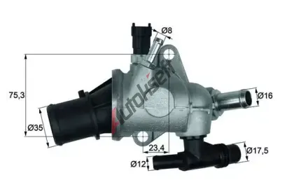 MAHLE Termostat chladiva MAO TI 142 83, TI 142 83 MAHLE Termostat chladiva MAO TI 142 83, TI 142 83