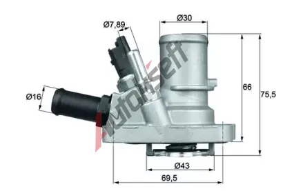 MAHLE Termostat chladiva MAO TI 144 88, TI 144 88