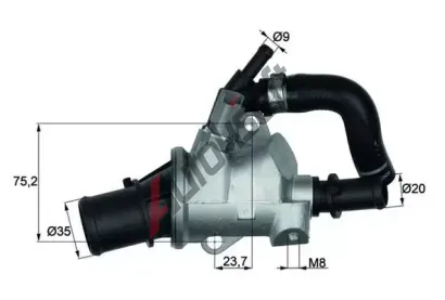 MAHLE Termostat chladiva MAO TI 146 88, TI 146 88