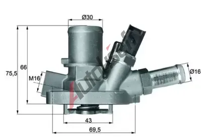 MAHLE Termostat chladiva MAO TI 147 80, TI 147 80