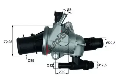 MAHLE Termostat chladiva MAO TI 152 88, TI 152 88 MAHLE Termostat chladiva MAO TI 152 88, TI 152 88