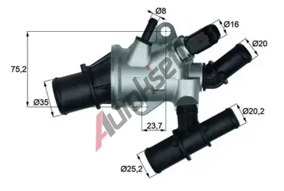 MAHLE Termostat chladiva MAO TI 162 88, TI 162 88