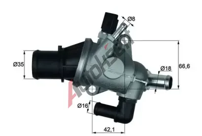 MAHLE Termostat chladiva MAO TI 163 88, TI 163 88