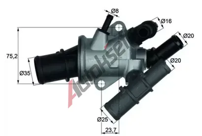 MAHLE Termostat chladiva MAO TI 165 88, TI 165 88