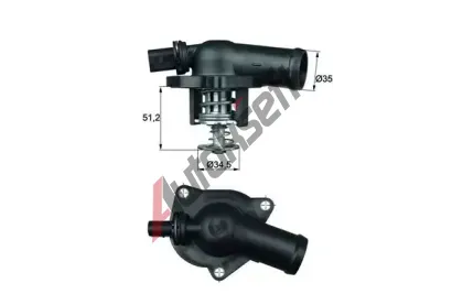 MAHLE Termostat chladiva MAO TI 17 109, TI 17 109