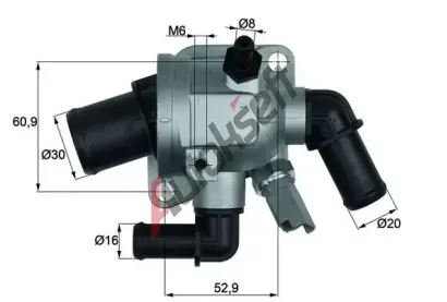 MAHLE Termostat chladiva MAO TI 173 88, TI 173 88