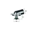 MAHLE Termostat chladiva ‐ MAO TI 22 87