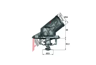 MAHLE Termostat chladiva MAO TI 224 92, TI 224 92