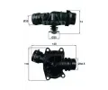 MAHLE Termostat chladiva ‐ MAO TI 233 88
