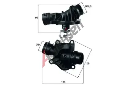 MAHLE Termostat chladiva MAO TI 234 88, TI 234 88