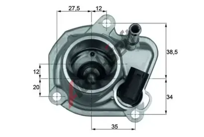 MAHLE Termostat chladiva MAO TI 29 87, TI 29 87