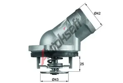 MAHLE Termostat chladiva MAO TI 45 87D, TI 45 87D