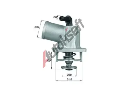 MAHLE Termostat chladiva MAO TI 55 92D, TI 55 92D