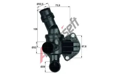 MAHLE Termostat chladiva MAO TI 6 87, TI 6 87