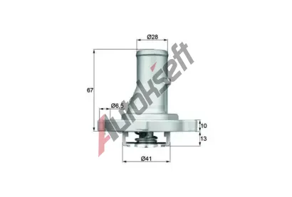 MAHLE Termostat chladiva MAO TI 68 87D, TI 68 87D