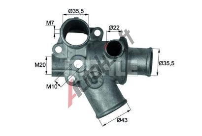 MAHLE Termostat chladiva MAO TI 94 80D, TI 94 80D