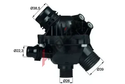 MAHLE Termostat chladiva MAO TM 14 97, TM 14 97