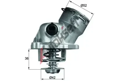 MAHLE Termostat chladiva MAO TM 29 100D, TM 29 100D