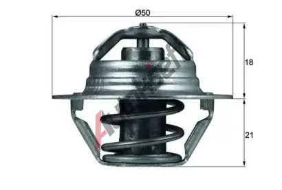 MAHLE Termostat chladiva MAO TX 100 89D, TX 100 89D
