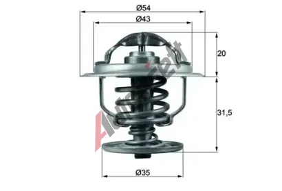 MAHLE Termostat chladiva MAO TX 109 87D, TX 109 87D
