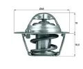 Termostat chladiva&nbsp;MAHLE&nbsp;&dash;&nbsp;MAO TX 121 74D