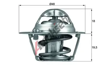 MAHLE Termostat chladiva MAO TX 121 74D, TX 121 74D