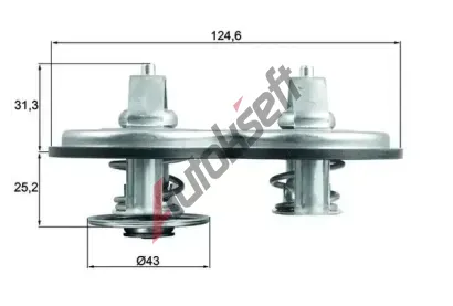 MAHLE Termostat chladiva MAO TX 141 83, TX 141 83