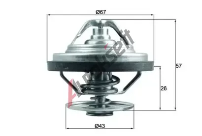 MAHLE Termostat chladiva MAO TX 158 83, TX 158 83
