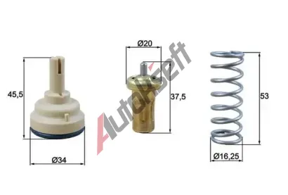 MAHLE Termostat chladiva MAO TX 181 95D, TX 181 95D