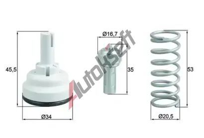 MAHLE Termostat chladiva MAO TX 182 105D, TX 182 105D
