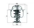 Termostat chladiva MAHLE ‐ MAO TX 197 71D