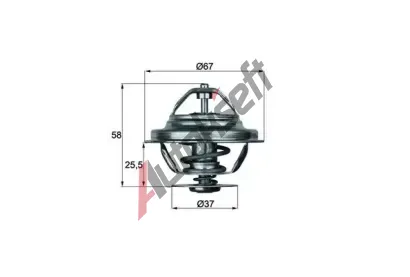 MAHLE Termostat chladiva MAO TX 20 80D, TX 20 80D