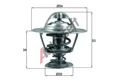 MAHLE Termostat chladiva MAO TX 203 88D, TX 203 88D