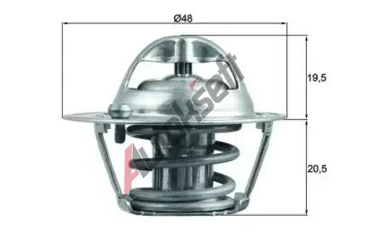MAHLE Termostat chladiva MAO TX 204 82D, TX 204 82D
