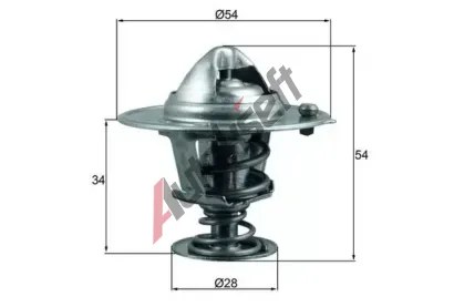MAHLE Termostat chladiva MAO TX 206 88D, TX 206 88D