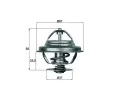 Termostat chladiva MAHLE ‐ MAO TX 21 80D
