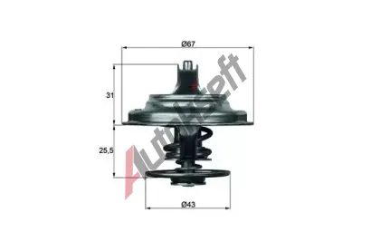 MAHLE Termostat chladiva MAO TX 23 79D, TX 23 79D