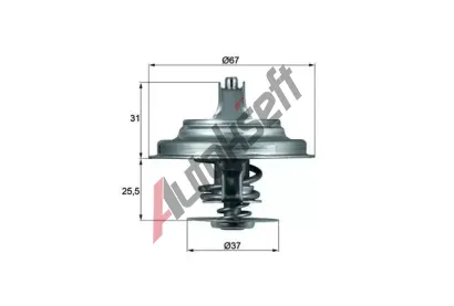 MAHLE Termostat chladiva MAO TX 25 80D, TX 25 80D