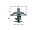 MAHLE Termostat chladiva ‐ MAO TX 25 87D