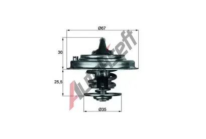 MAHLE Termostat chladiva MAO TX 30 87D, TX 30 87D