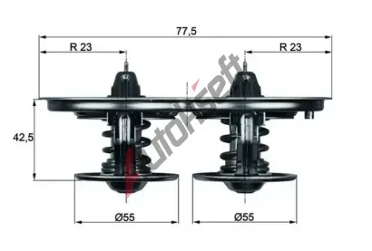 MAHLE Termostat chladiva MAO TX 32 85D, TX 32 85D