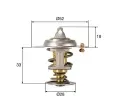 MAHLE Termostat chladiva ‐ MAO TX 327 92D